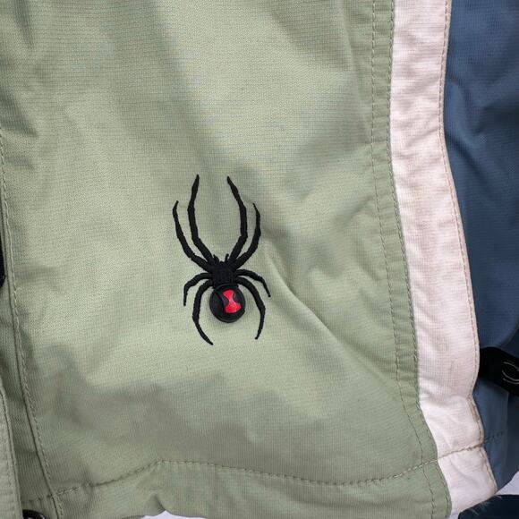 Spyder Size 10 Blue Green Jacket Coat Zip in Fleece Liner Outdoors Layers Winter - Picture 7 of 10